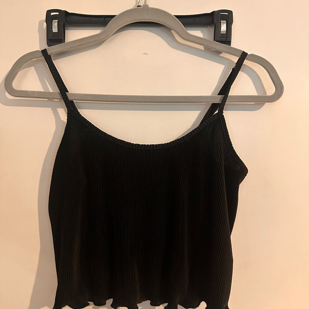 Crop flowy tank